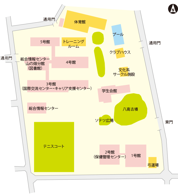 滝子キャンパス見取図
