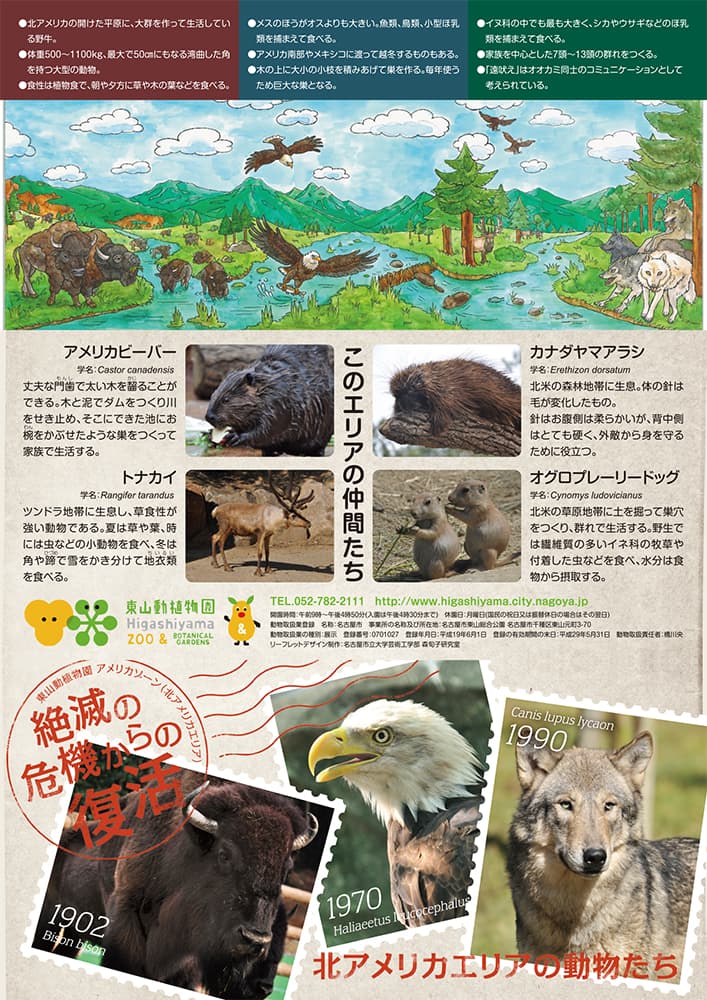 図18　「東山動植物園・アメリカゾーン」リーフレット
