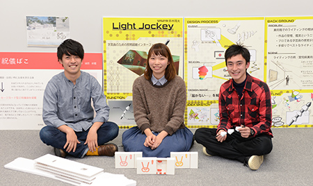 インタビューを受けた３人とそれぞれの作品