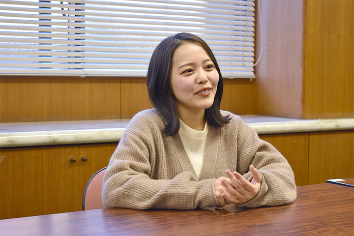 看護部2年　田口水唯さん