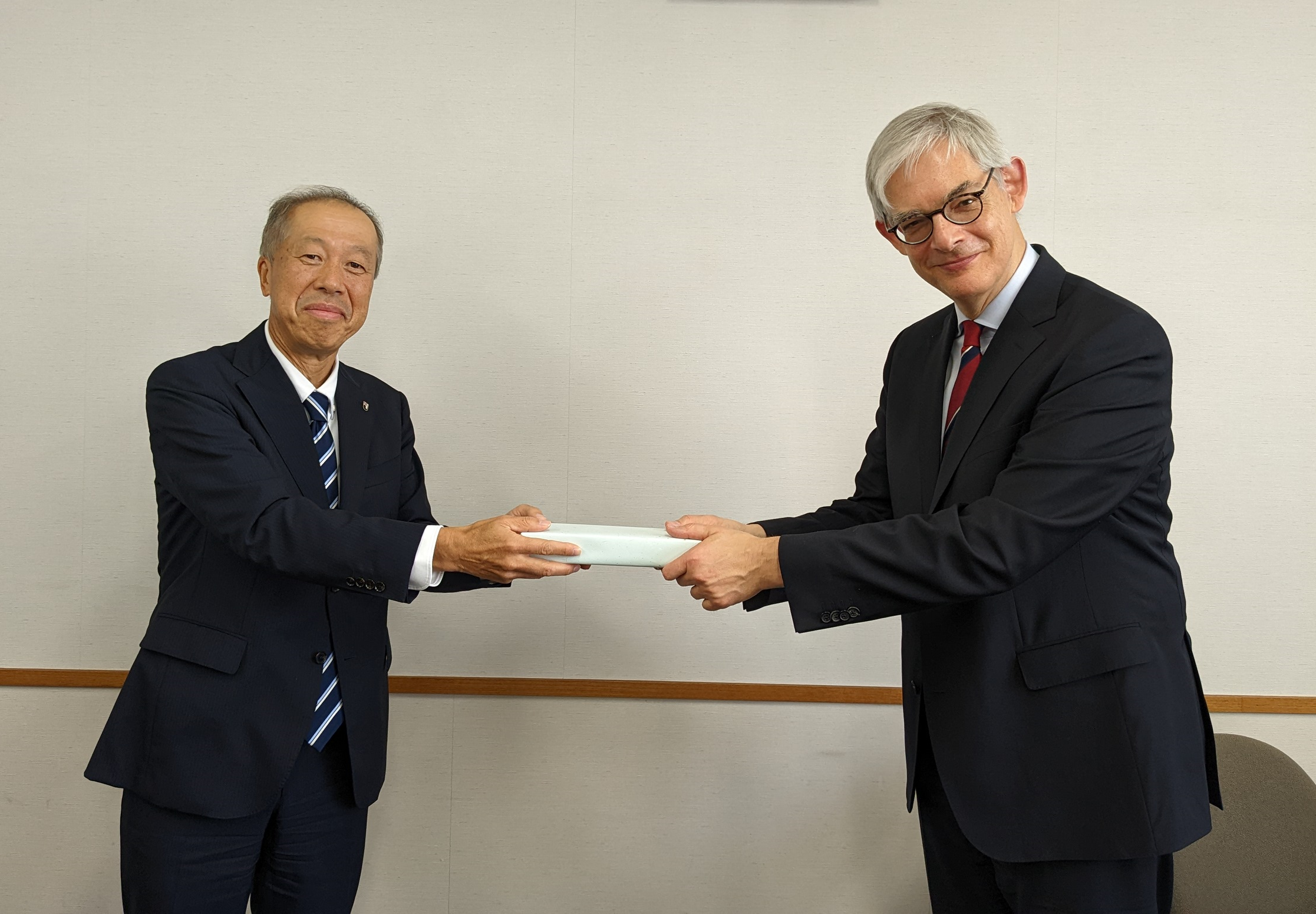 President Asai and Dr. Rövekamp