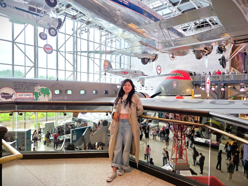 DCへの一人旅。憧れの航空宇宙博物館に行けて大興奮でした!少し遠かったですが、別館にも行けてよかったです。