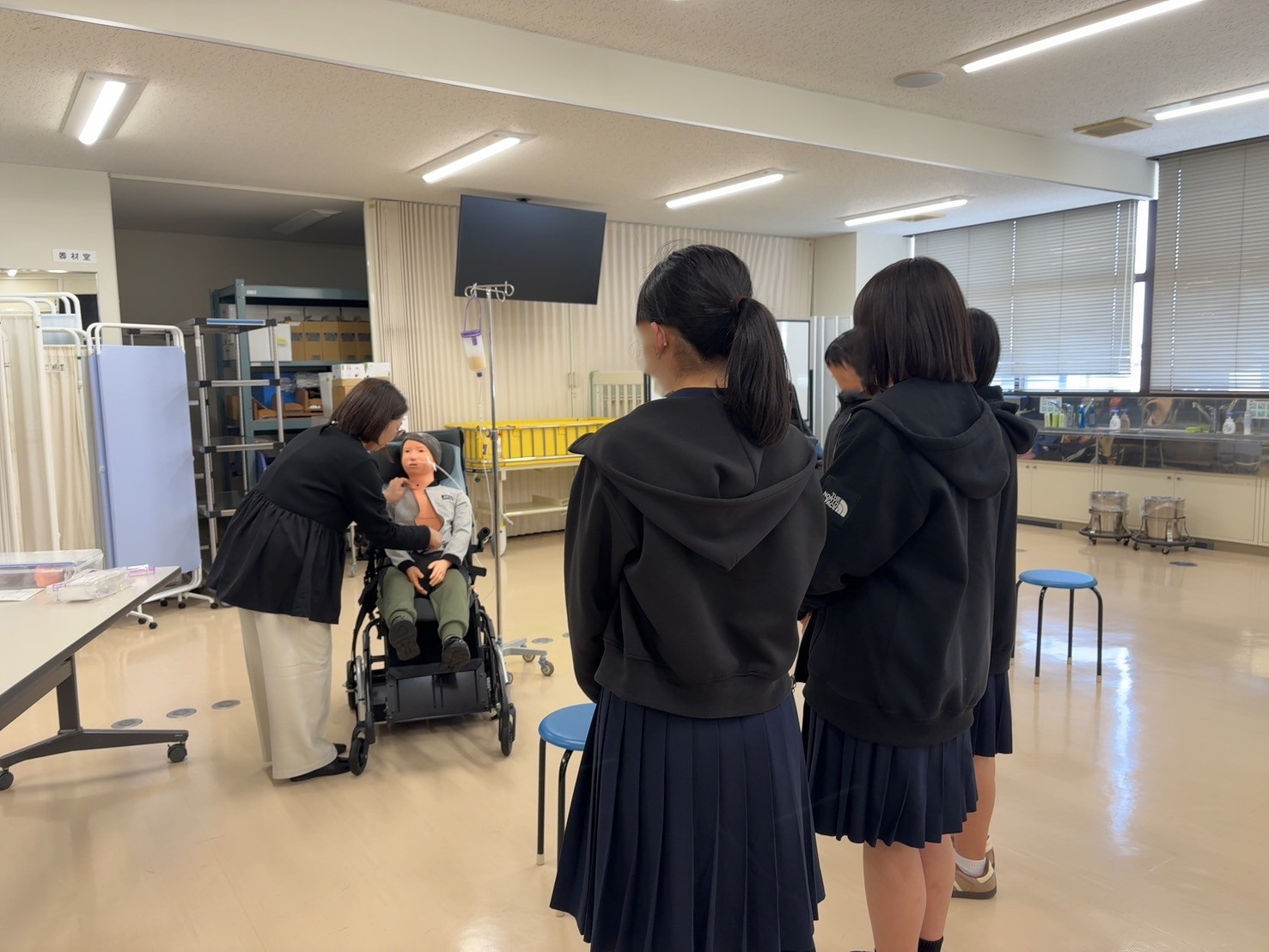 看護学研究棟の訪問