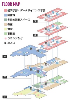 滝子キャンパスフロアマップ