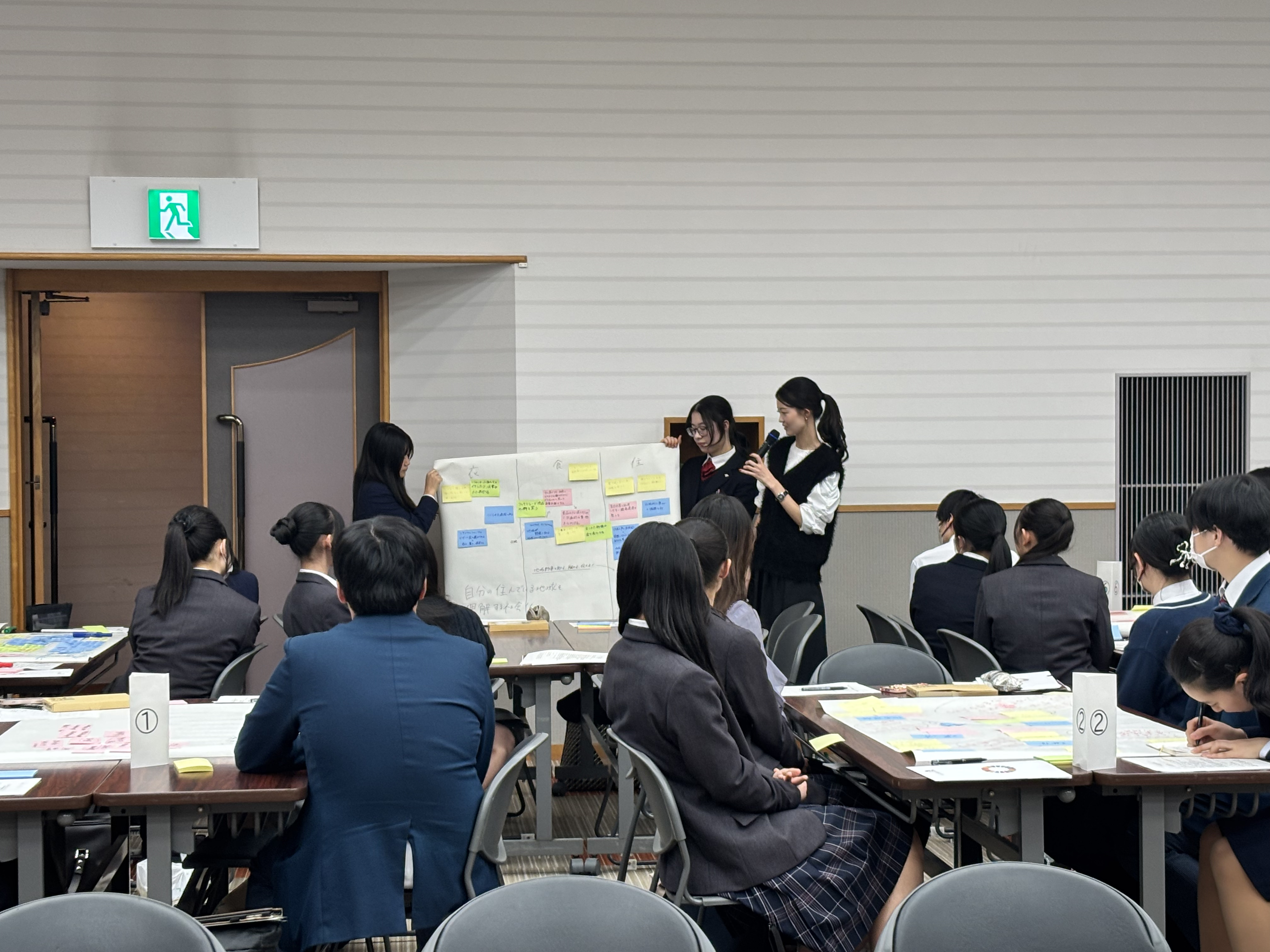 ワークショップの様子(各グループの発表)