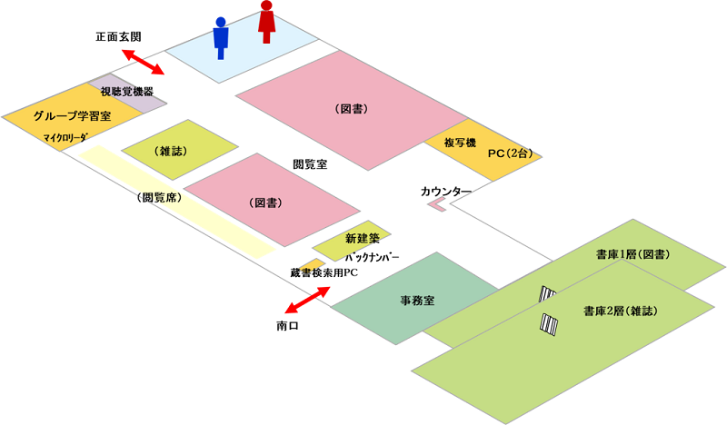 北千種分館館内図