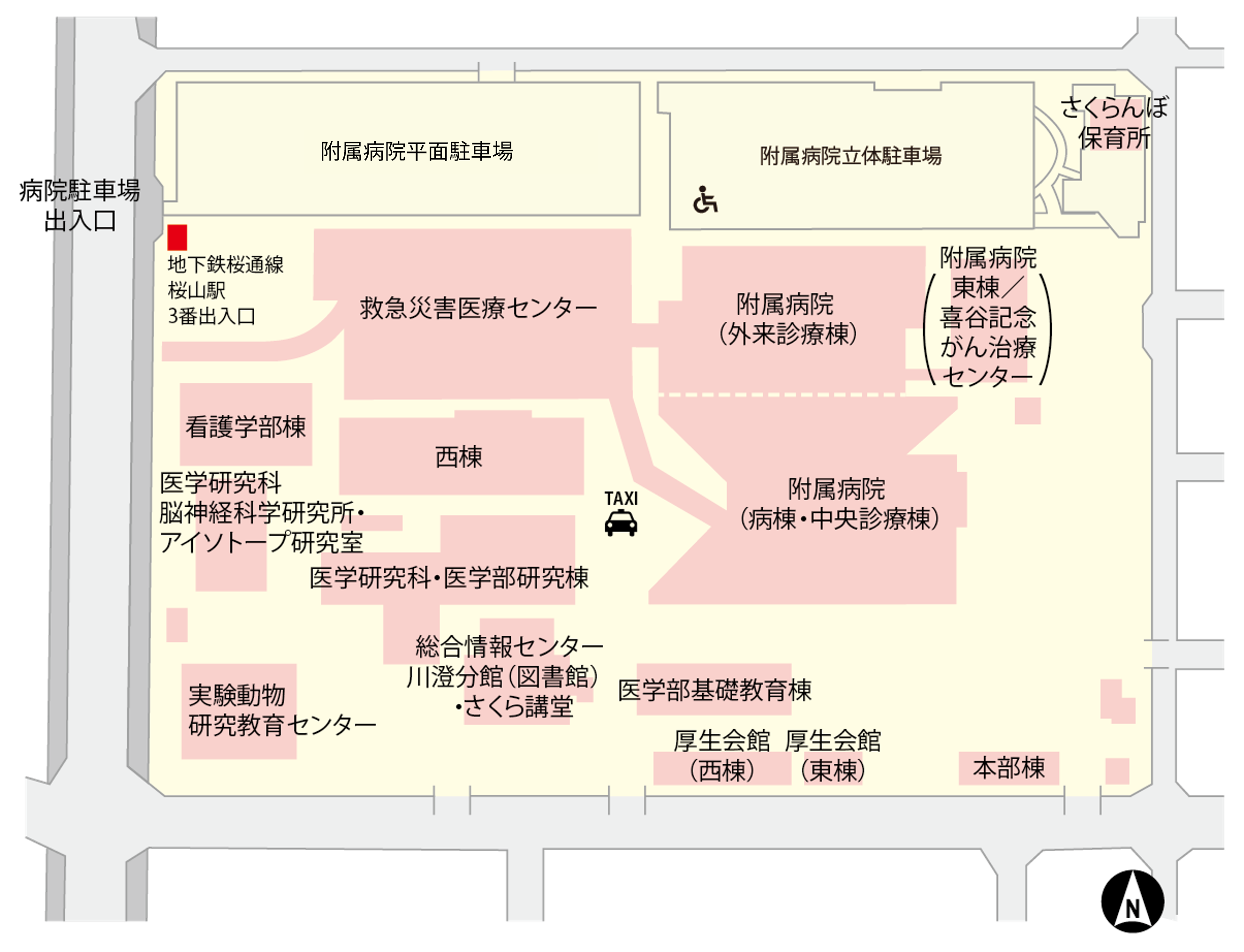 桜山キャンパスマップの画像