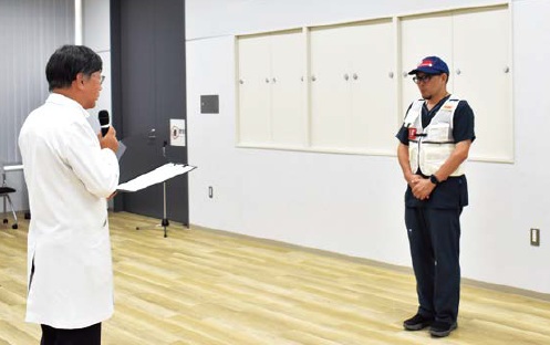 出発時のコーディネーションチームの医師