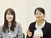 山田 麻未さん、宮崎 由麻さん